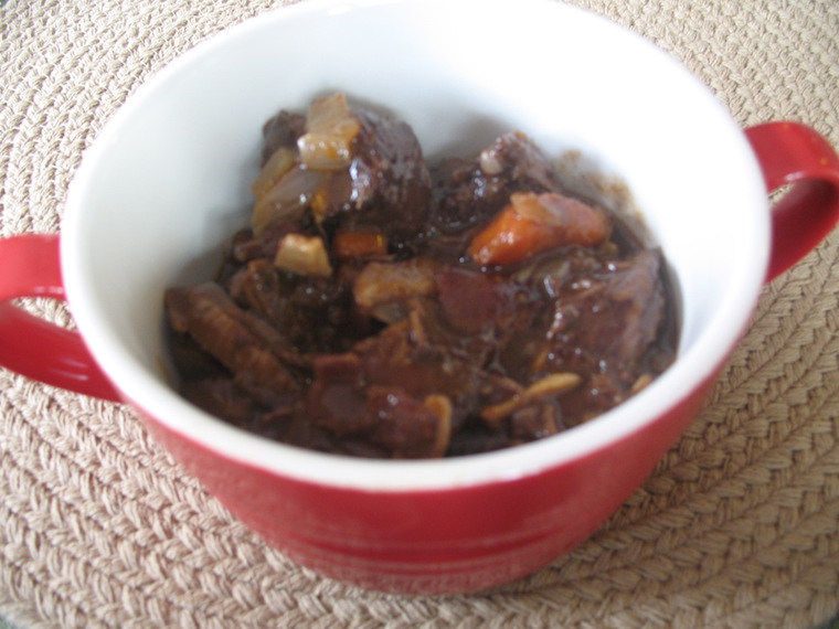 Julia Child Boeuf Bourguignon (Beef Stew in Red Wine with Bacon, Onions, and Mushrooms)